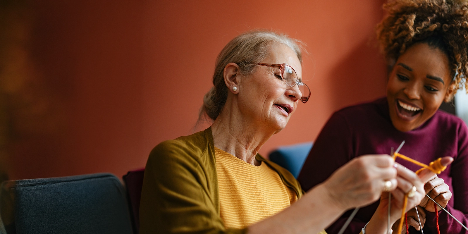 Woman and her health coach